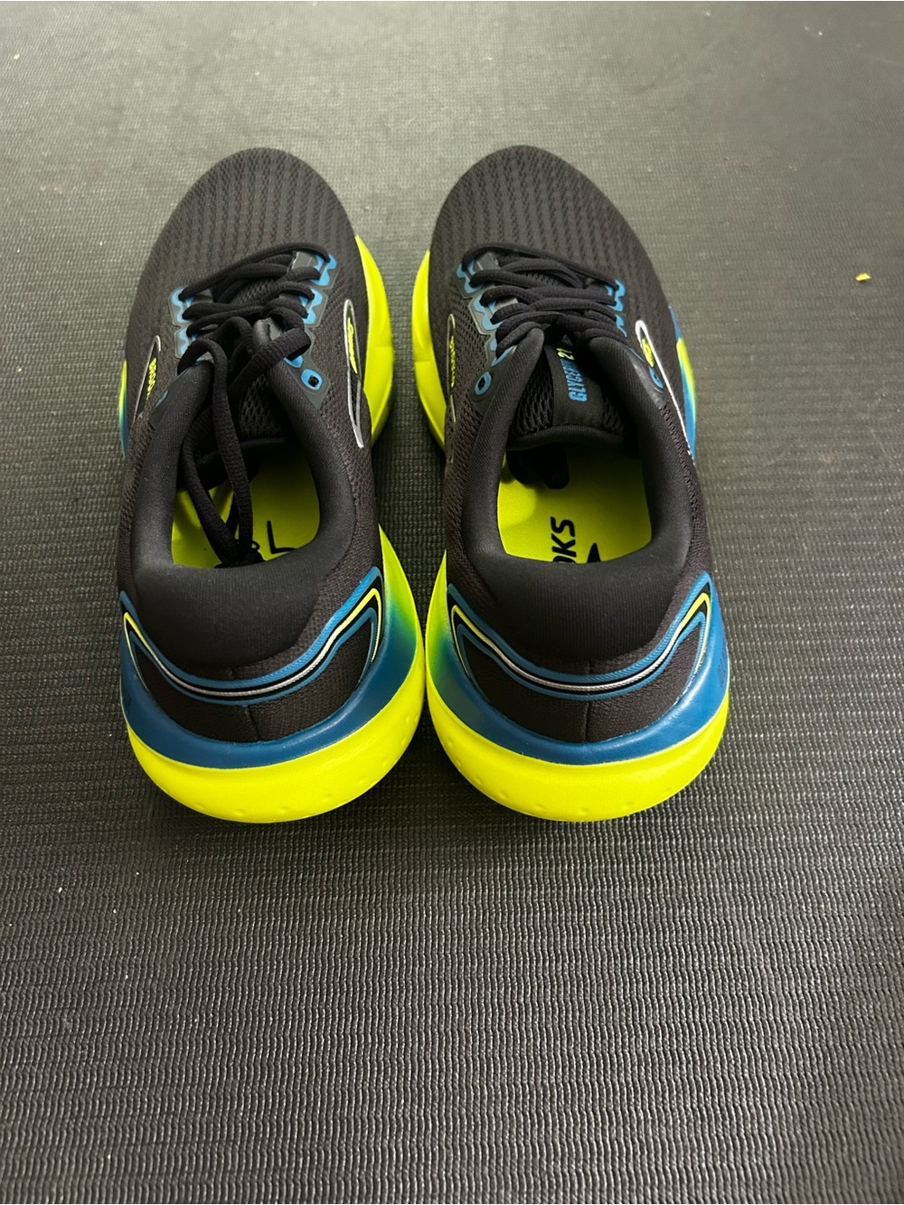 Brooks Glycerin 21 Men’s Running Shoes Size 8.5 Black/Blue/Nightlife NEW in Box - Picture 6 of 8